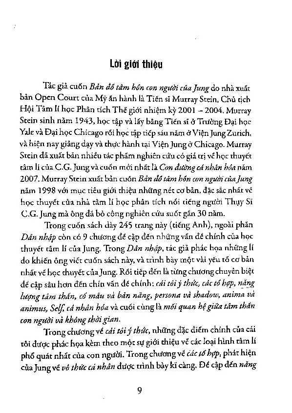Mục lục chi tiết trang 2 sách Bản đồ tâm hồn con người của Jung by Murray Stein