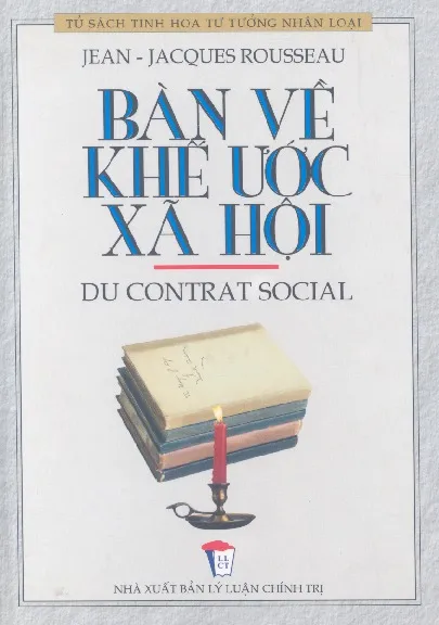 Ảnh bìa của Sách Bàn về khế ước xã hội