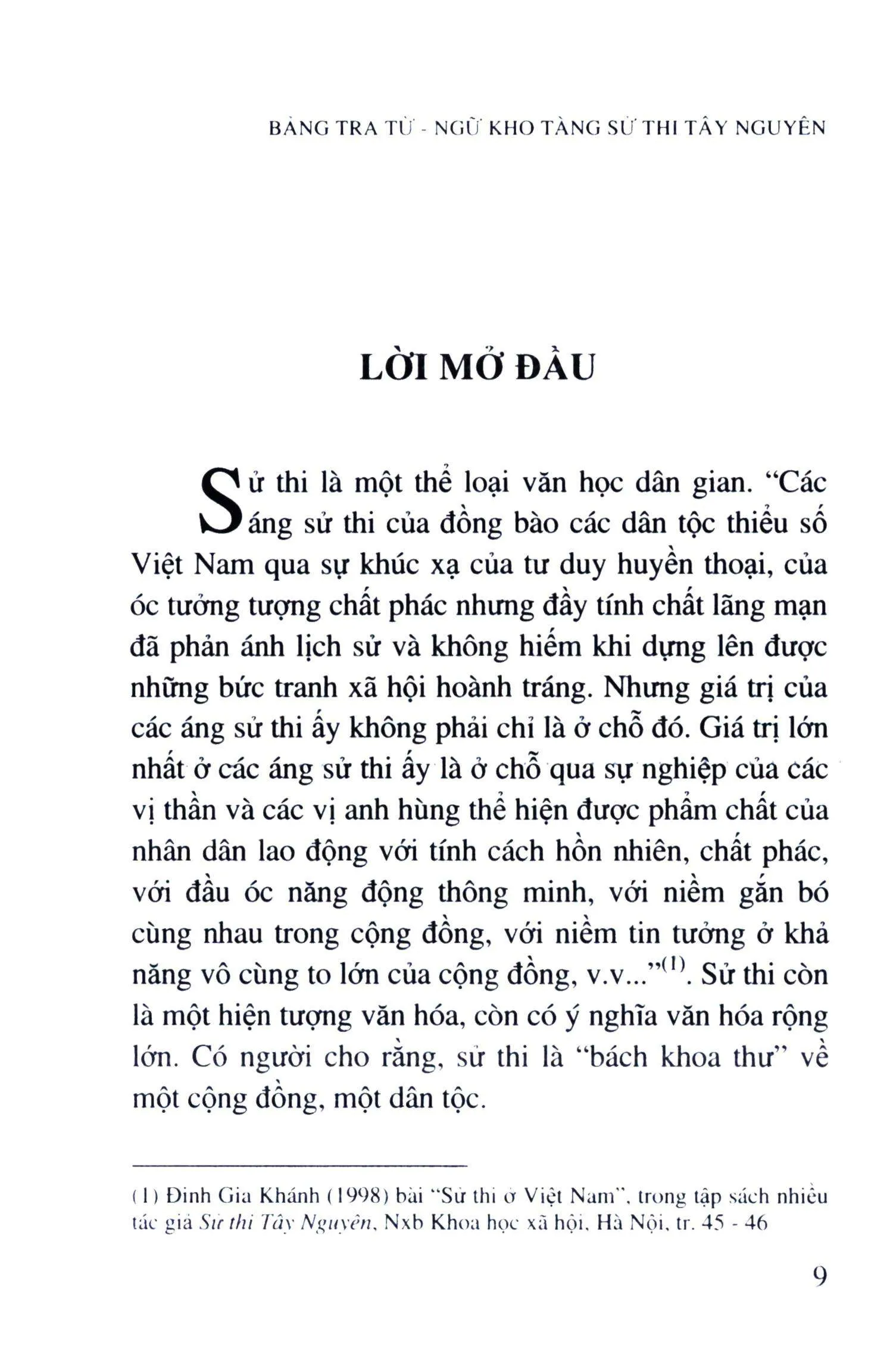 Mục lục chi tiết trang 3 sách Bảng tra từ ngữ kho tàng sử thi Tây Nguyên