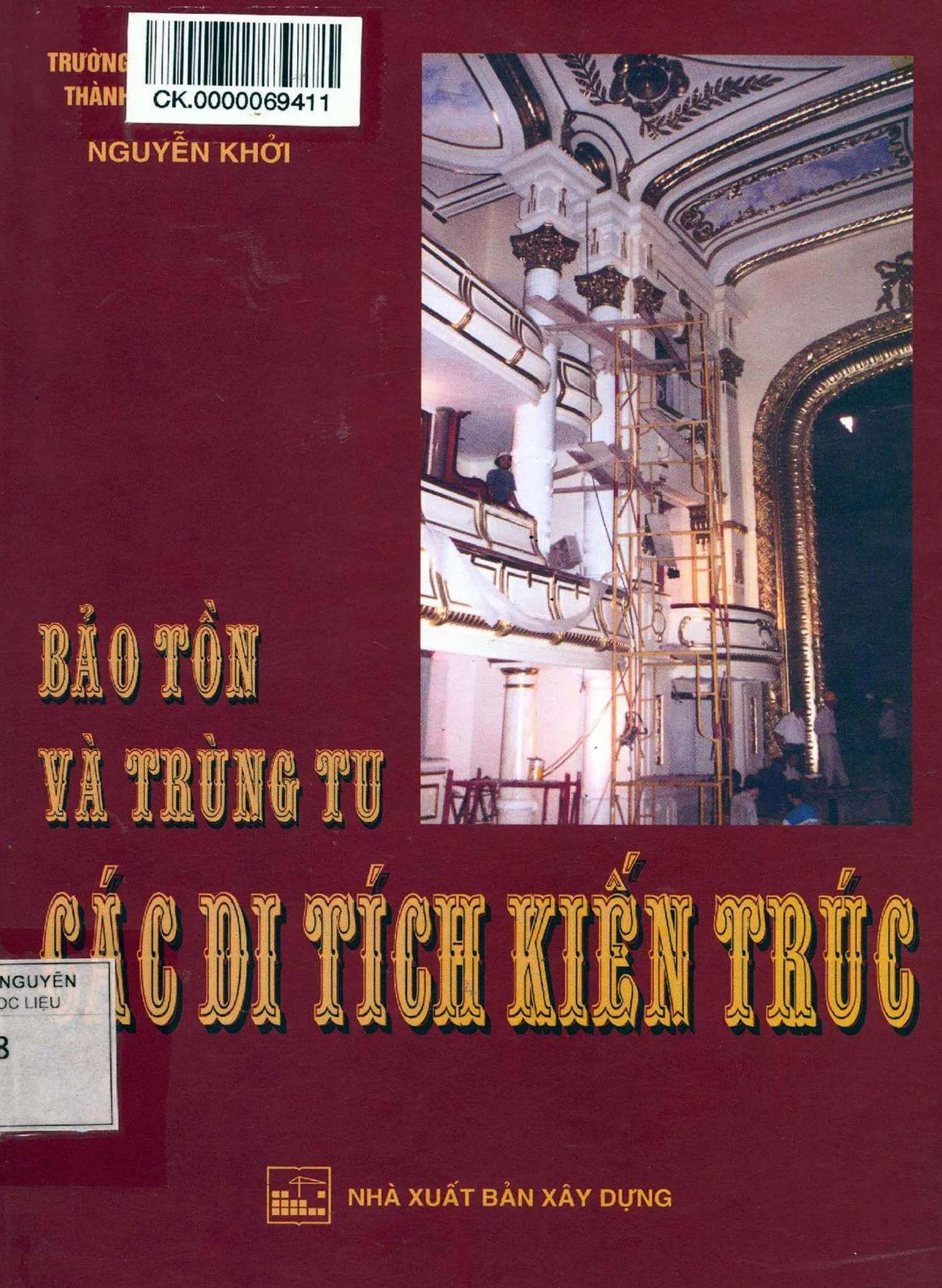 Ảnh bìa của Sách Bảo tồn và trùng tu các di tích kiến trúc