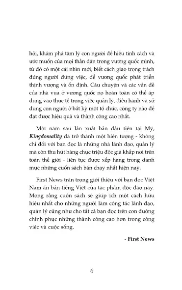 Mục lục chi tiết trang 2 sách Bí mật trị vì vương quốc đến quản lý công ty