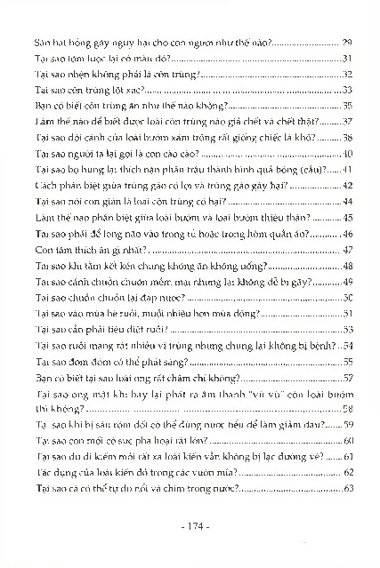 Mục lục chi tiết trang 1 sách Bí mật về thế giới động vật