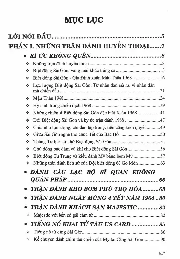 Trang bìa chính thức sách Biệt động sài gòn những trận đánh huyền thoại
