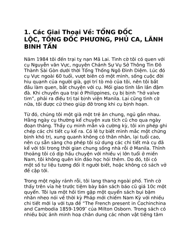 Mục lục chi tiết trang 2 sách Các giai thoại Nam Kỳ lục tỉnh - Hua Hoanh