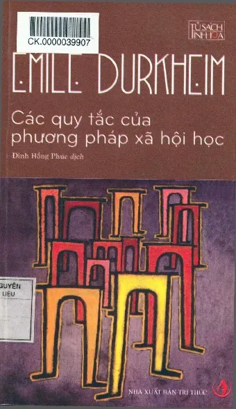 Ảnh bìa của Sách Các quy tắc của phương pháp xã hội học