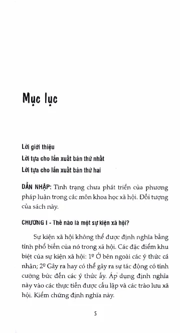 Trang bìa chính thức sách Các quy tắc của phương pháp xã hội học
