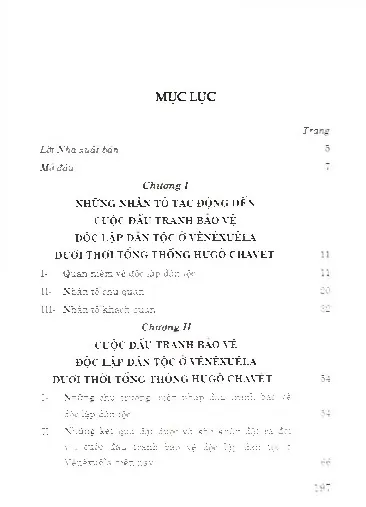 Trang bìa chính thức sách Công cuộc đấu tranh bảo vệ độc lập dân tộc ở Venexuela dưới thời tổng thống Hugo Chavet (1999 - 2012)