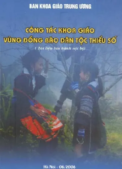 Ảnh bìa của Sách Công tác khoa giáo của đồng bào dân tộc thiểu số