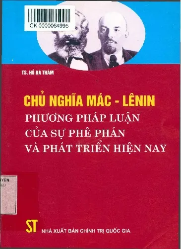 Ảnh bìa của Sách Chủ nghĩa Mác Lê Nin phương pháp luận của sự phê phán và phát triển hiện nay