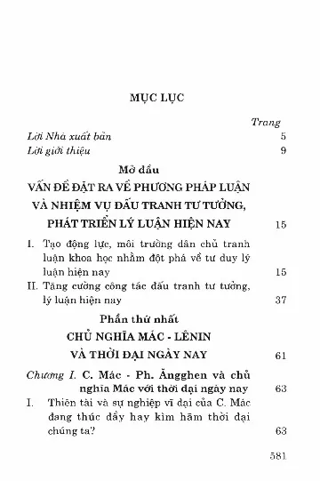 Trang bìa chính thức sách Chủ nghĩa Mác Lê Nin phương pháp luận của sự phê phán và phát triển hiện nay