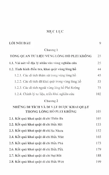 Trang bìa chính thức sách Dấu ấn văn hóa Tiền - Sơ Sử vùng lòng hồ Plei Krông, Kom Tum
