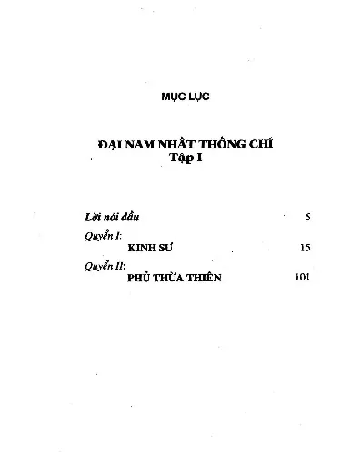 Trang bìa chính thức sách Đại Nam Nhất Thống Chí - Tập 1