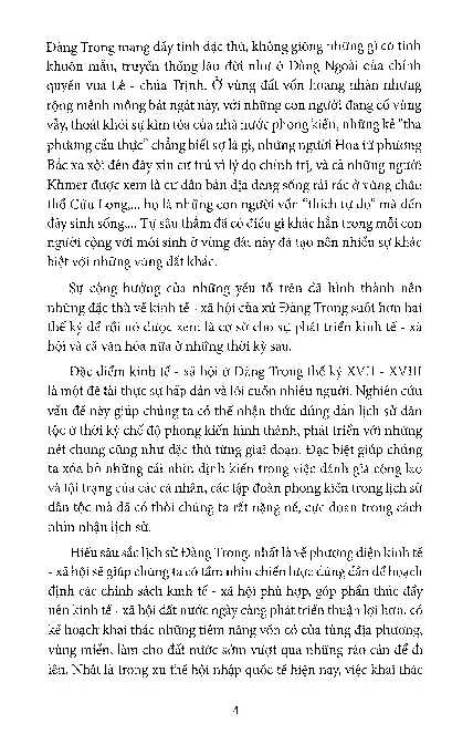 Mục lục chi tiết trang 3 sách Đàng Trong Lịch sử Và Văn Hóa - Trần Thuận