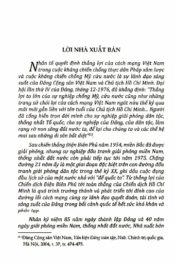 Mục lục chi tiết trang 3 sách Đảng và bác Hồ từ Điện Biên đến đại thắng mùa xuân 1975