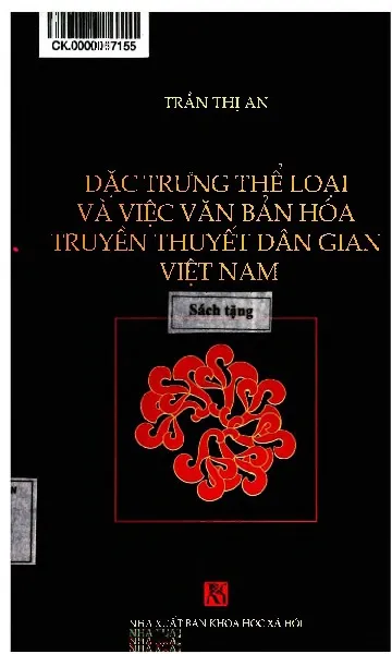 Ảnh bìa của Sách Đặc trưng thể loại và việc văn bản hóa truyền thuyết dân gian Việt Nam