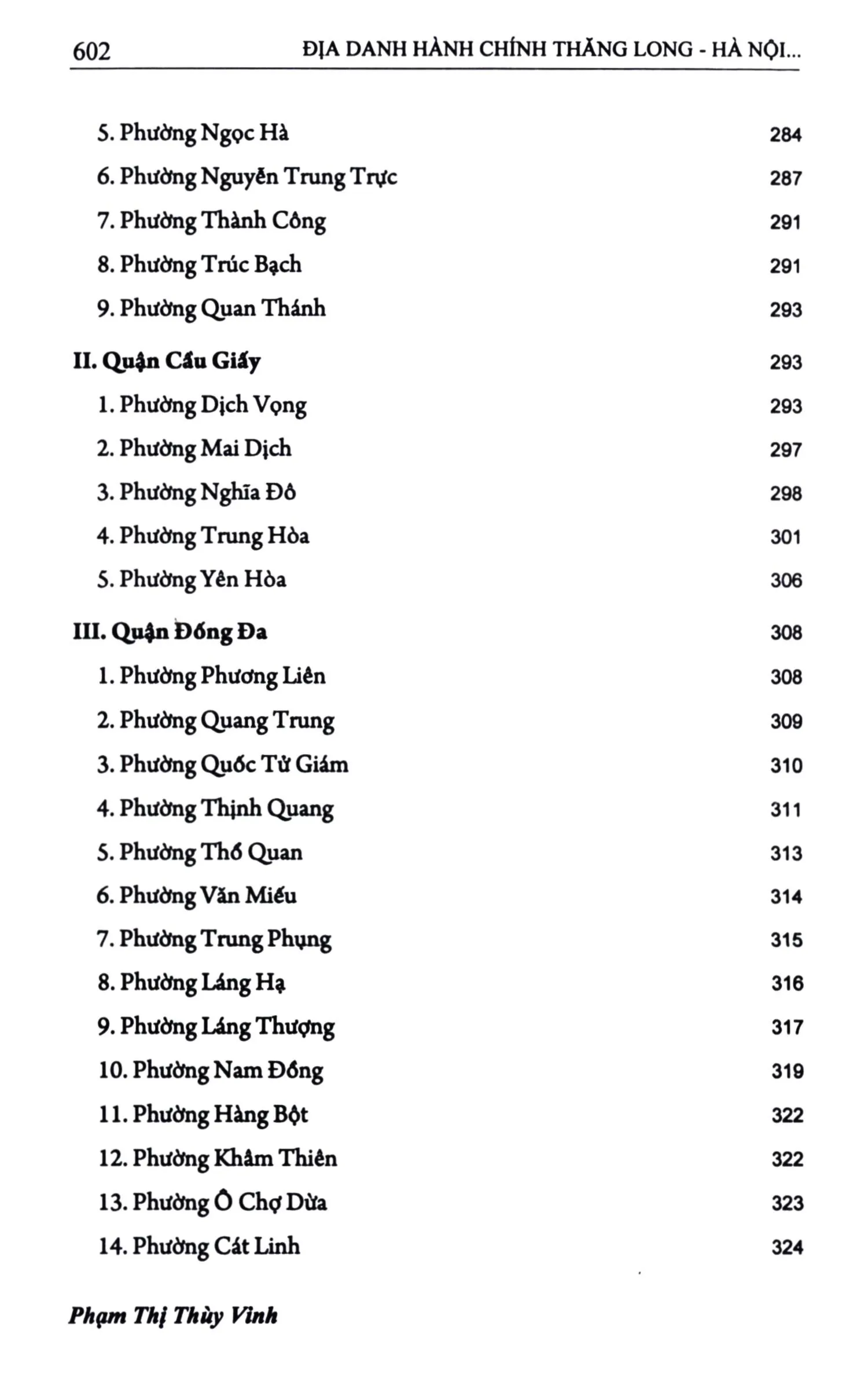Mục lục chi tiết trang 3 sách Địa danh hành chính Thăng Long - Hà Nội Qua tư liệu văn khắc Hán Nôm trên địa bàn Hà Nội