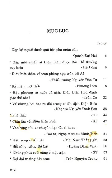 Trang bìa chính thức sách Điện Biên Phủ qua những hồi ức