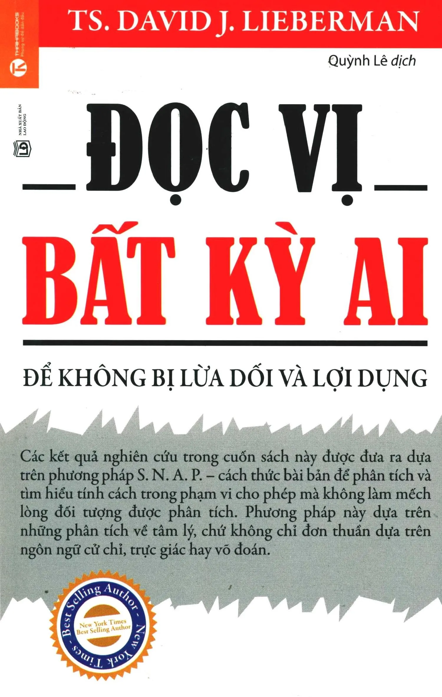 Ảnh bìa của Sách Đọc vị bất kỳ ai