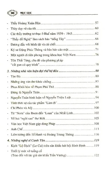 Mục lục chi tiết trang 1 sách Đồng hành cùng thế kỷ Văn hóa - Lịch sử Việt Nam