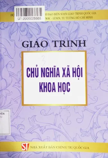 Ảnh bìa của Sách Giáo trình Chủ nghĩa xã hội khoa học