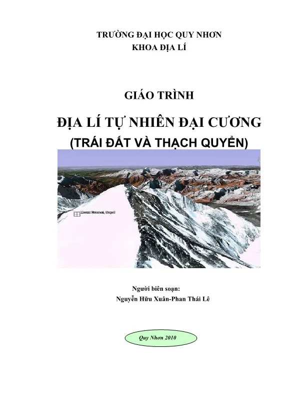Ảnh bìa của Sách Giáo trình Địa lý tự nhiên đại cương (Trái đất và thạch quyển)
