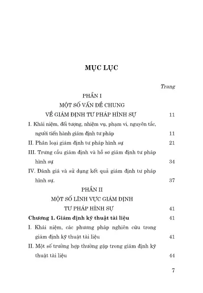 Trang bìa chính thức sách Giáo trình Giám định tư pháp hình sự