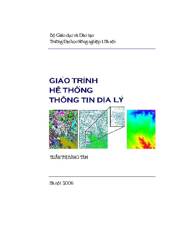 Ảnh bìa của Sách Giáo trình Hệ thống thông tin địa lý