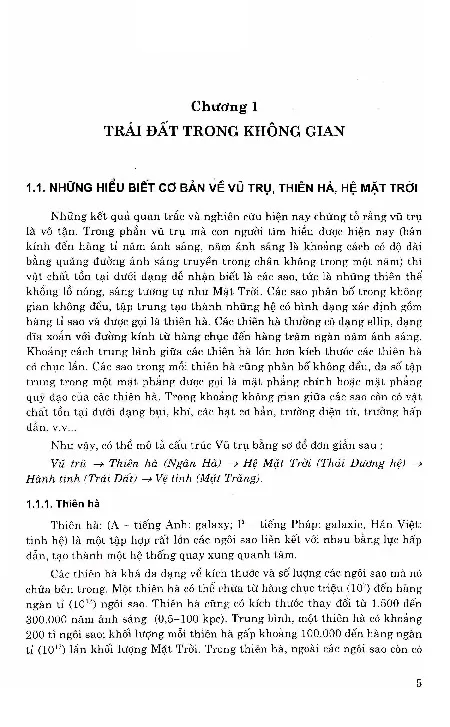 Mục lục chi tiết trang 2 sách Giáo trình Khoa học trái đất