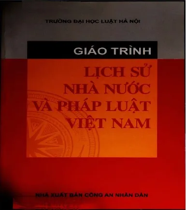 Ảnh bìa của Sách Giáo trình lịch sử nhà nước và pháp luật Việt Nam