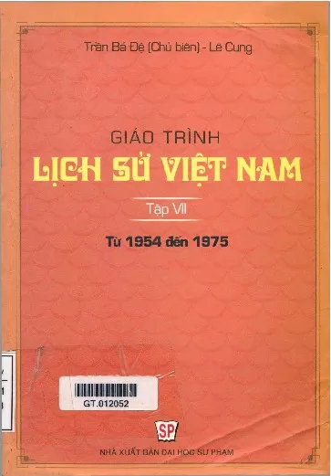 Ảnh bìa của Sách Giáo trình Lịch sử Việt Nam tập 7, giai đoạn từ 1954 đến 1975