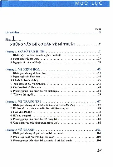 Trang bìa chính thức sách Giáo trình Mỹ thuật cơ bản