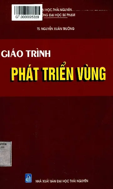 Ảnh bìa của Sách Giáo trình phát triển vùng