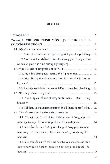 Trang bìa chính thức sách Giáo trình phương pháp dạy học địa lý ở trường phổ thông