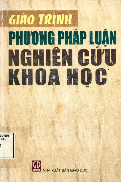 Ảnh bìa của Sách Giáo trình phương pháp luận nghiên cứu khoa học