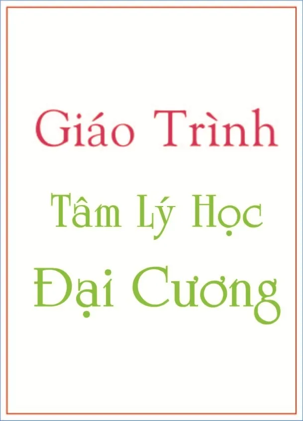 Ảnh bìa của Sách Giáo trình tâm lý học đại cương 3