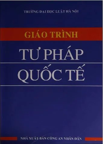Ảnh bìa của Sách Giáo trình tư pháp quốc tế