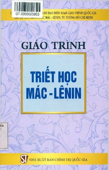 Ảnh bìa của Sách Giáo trình triết học Mác - Lênin