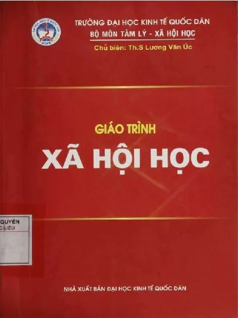 Ảnh bìa của Sách Giáo trình xã hội học
