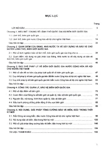 Trang bìa chính thức sách Giaó trình xây dựng, bảo vệ chủ quyền lãnh thổ biên giới quốc gia và biển đảo Việt Nam