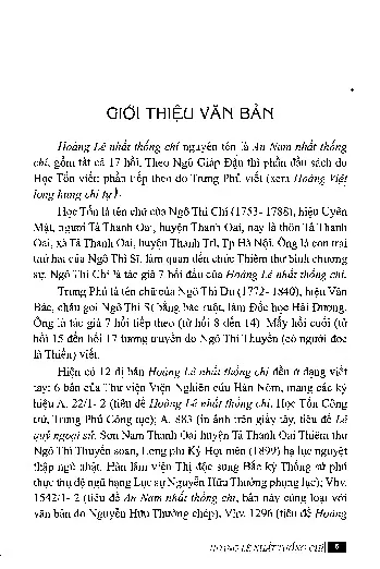 Mục lục chi tiết trang 3 sách Hoàng Lê Nhất Thống Chí