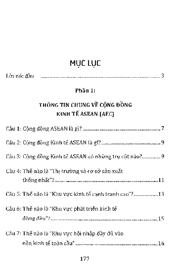 Trang bìa chính thức sách Hỏi đáp về cộng đồng kinh tế Asean