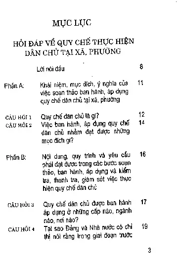 Trang bìa chính thức sách Hỏi đáp về quy chế dân chủ tại phường, xã (1)