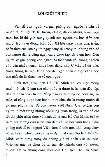 Mục lục chi tiết trang 3 sách Hồ Chí Minh với sự nghiệp giải phóng con người Việt Nam