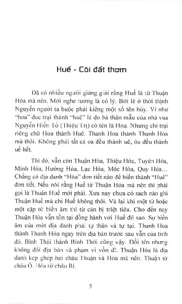Trang bìa chính thức sách Huế, cõi đất thơm