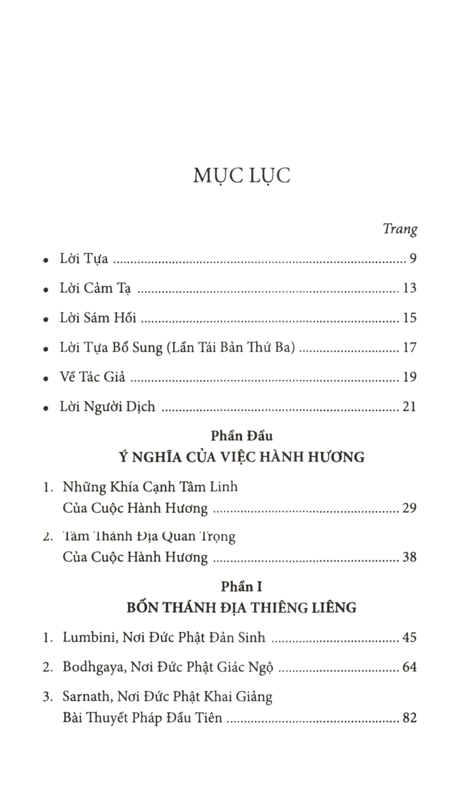 Trang bìa chính thức sách Hướng dẫn hành hương về xứ phật