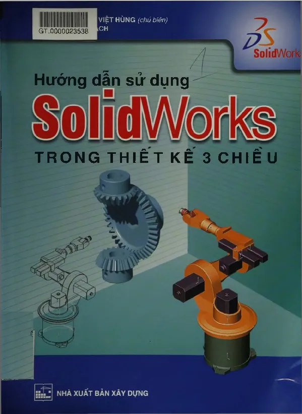 Ảnh bìa của Sách Hướng dẫn sử dụng SolidWorks trong thiết kế 3 chiều