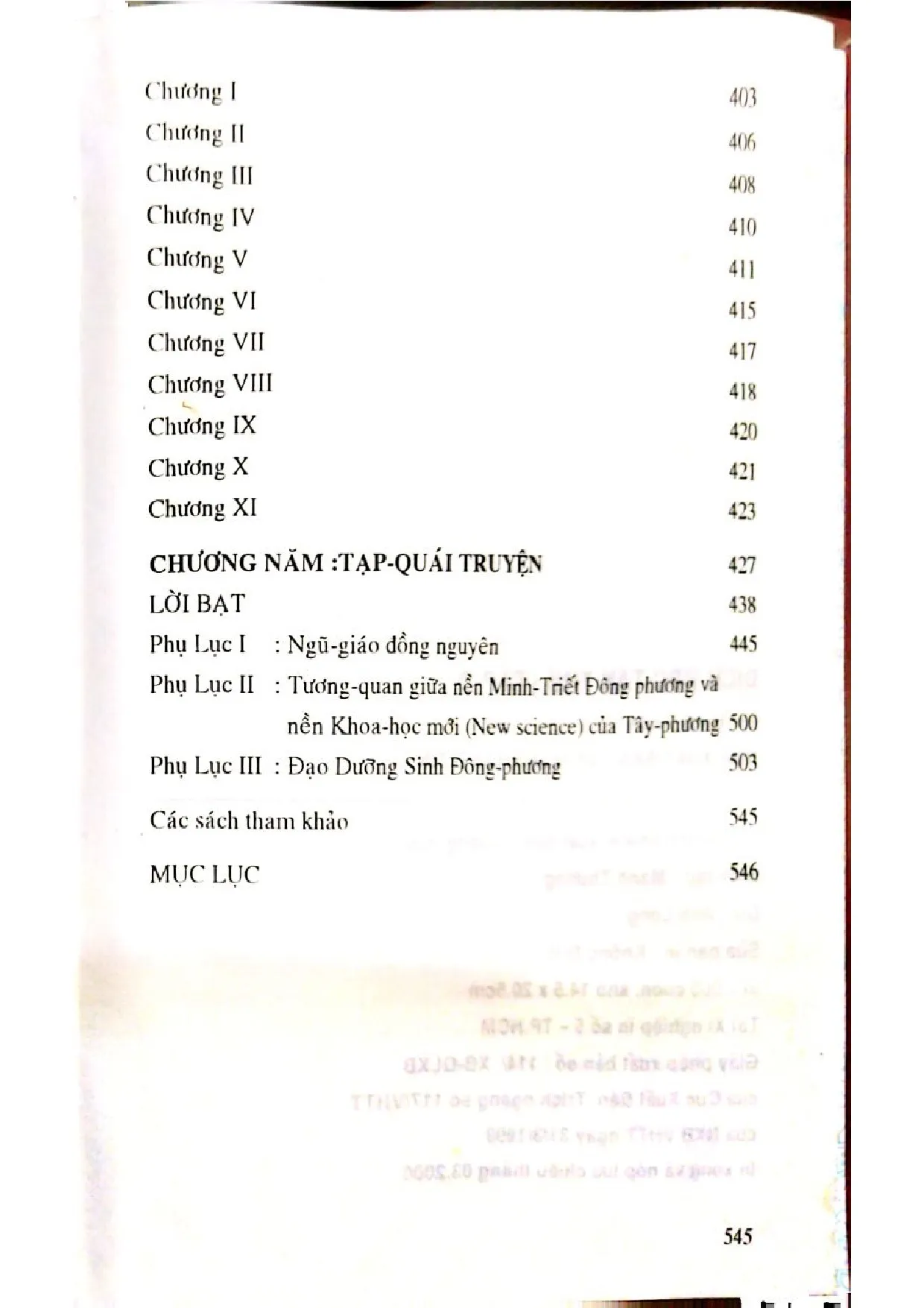 Mục lục chi tiết trang 2 sách Dịch học tân thư, tập 2