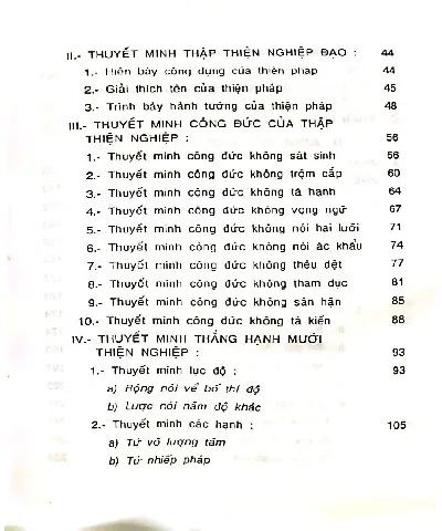 Mục lục chi tiết trang 1 sách Phật tổ ngũ kinh