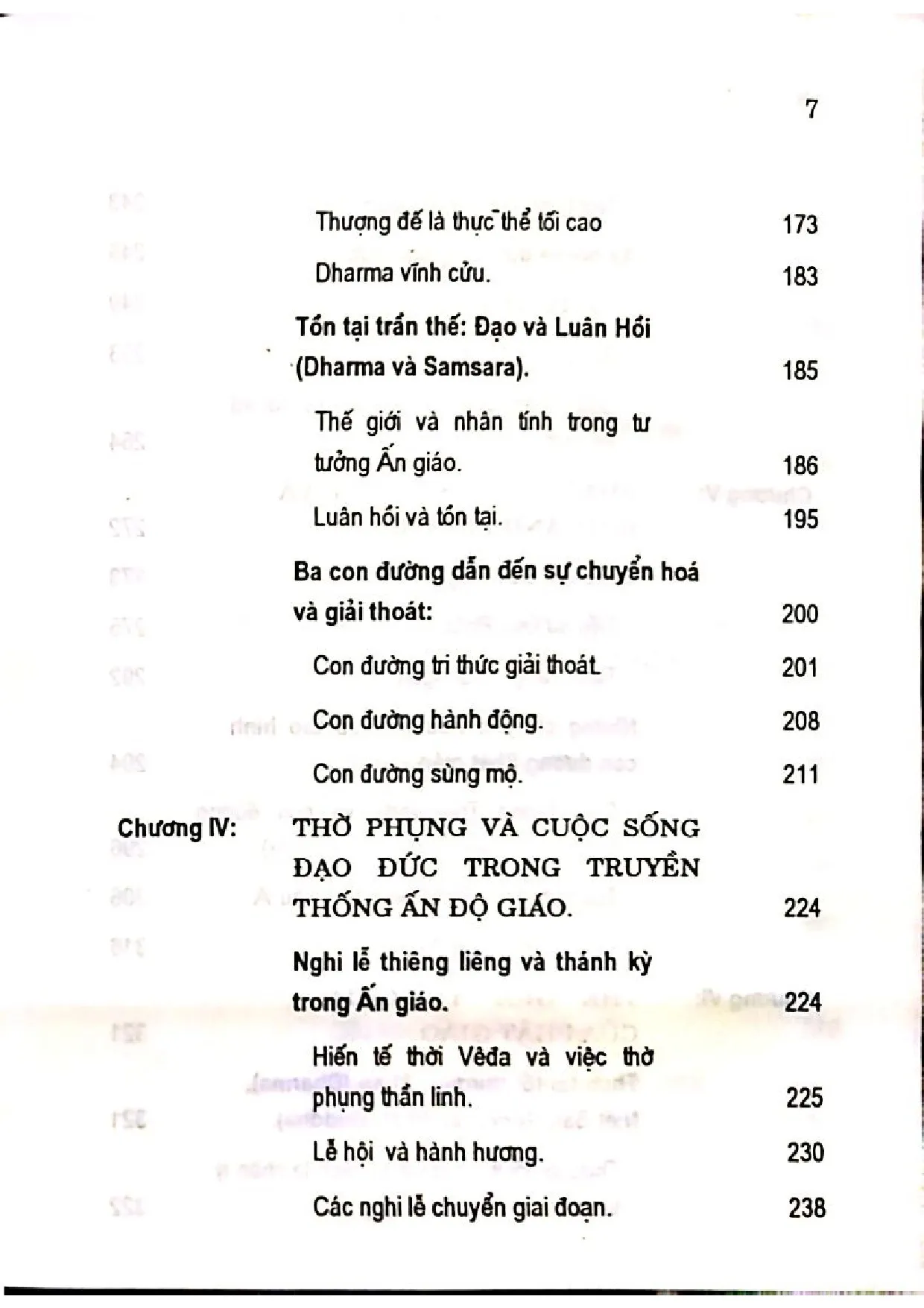 Mục lục chi tiết trang 2 sách Những con đường tâm linh phương đông, các tôn giáo khởi nguyên từ Ấn Độ, phần 1,