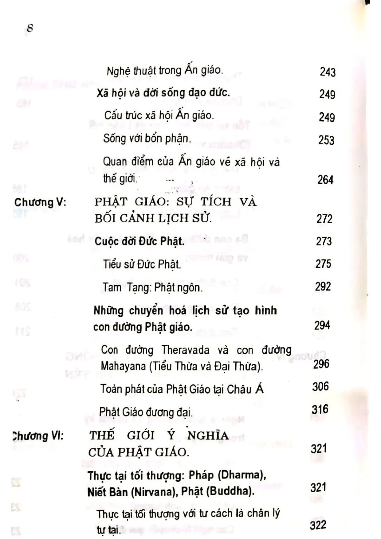 Mục lục chi tiết trang 3 sách Những con đường tâm linh phương đông, các tôn giáo khởi nguyên từ Ấn Độ, phần 1,